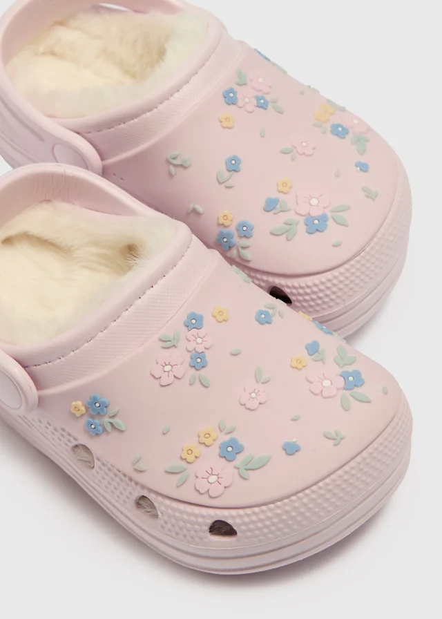 Girls Floral Clog (Younger 4-Older 2)