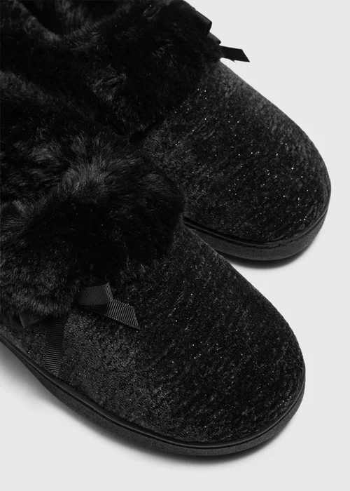 Black Turn over Slippers - 3 Image 2