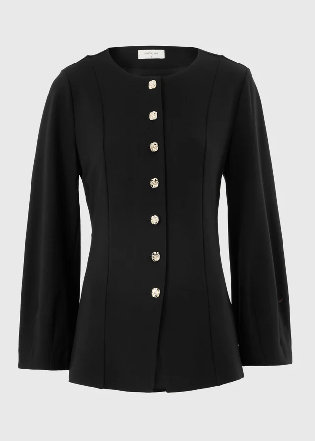 Black Fit & Flare Co Ord Jacket
