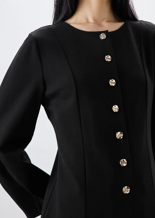 Black Fit & Flare Co Ord Jacket - 8 Image 4
