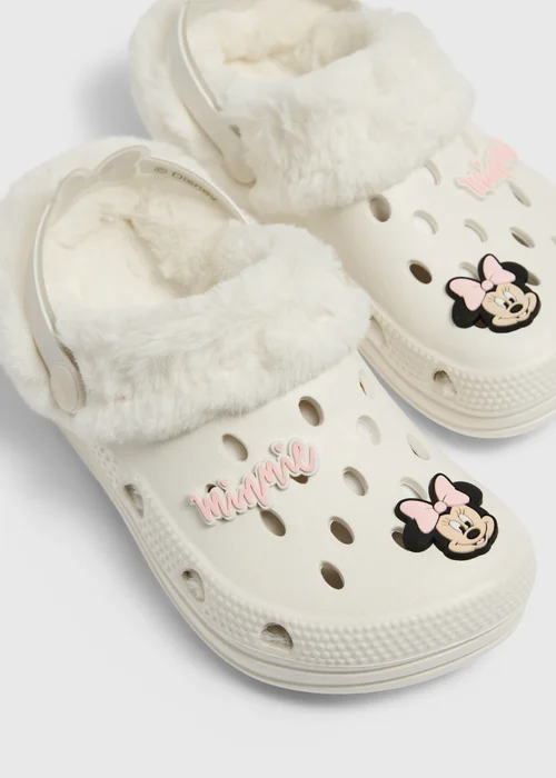 Kids Disney Cream Minnie Mouse Clogs (Younger 8-Older 6) - 1-2 Image 2