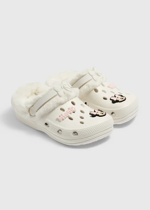Kids Disney Cream Minnie Mouse Clogs (Younger 8-Older 6) - 1-2 Image 1