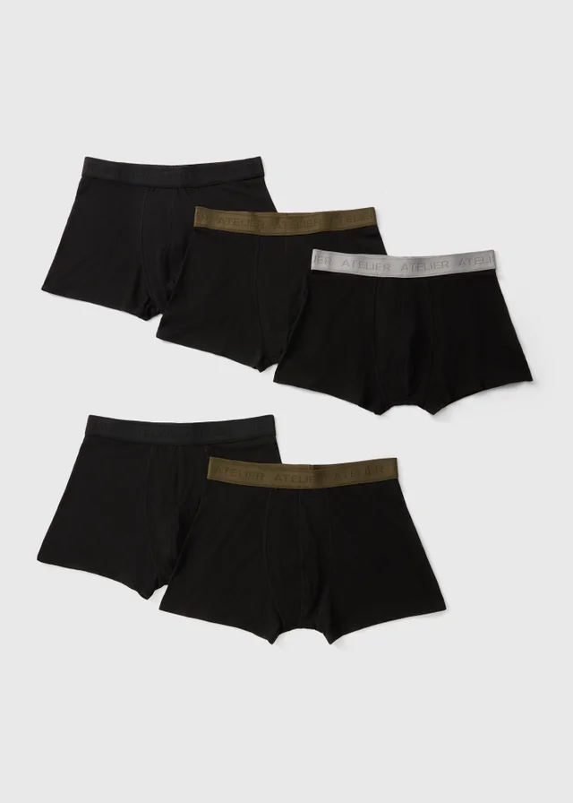 5 Pack Plain Modal Hipster Boxers