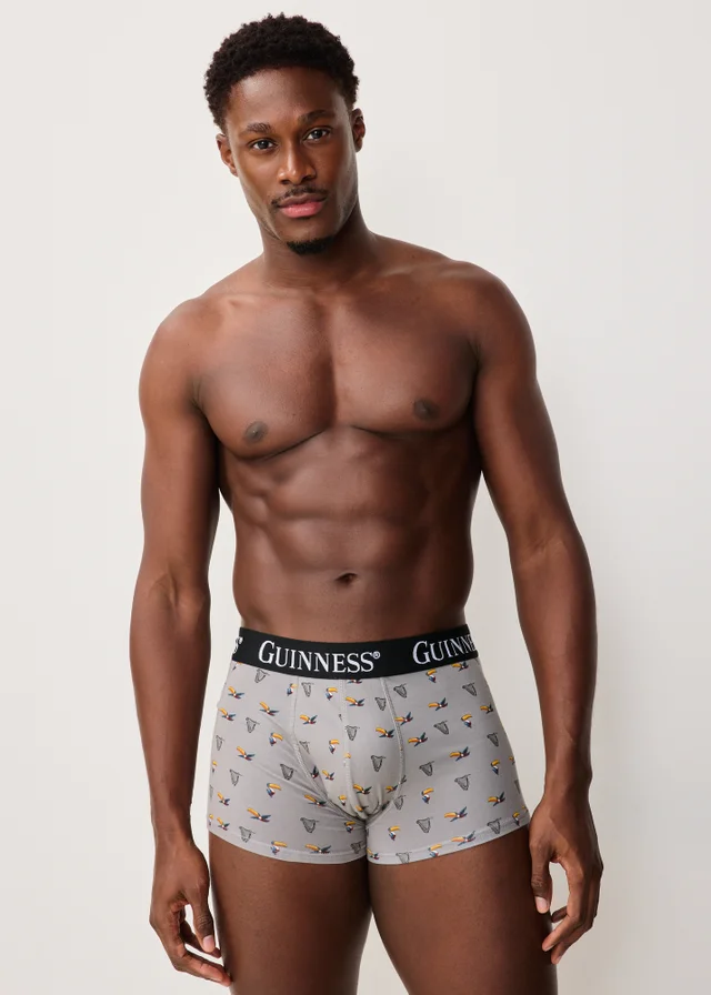 2 Pack Grey Guinness Toucan Boxers