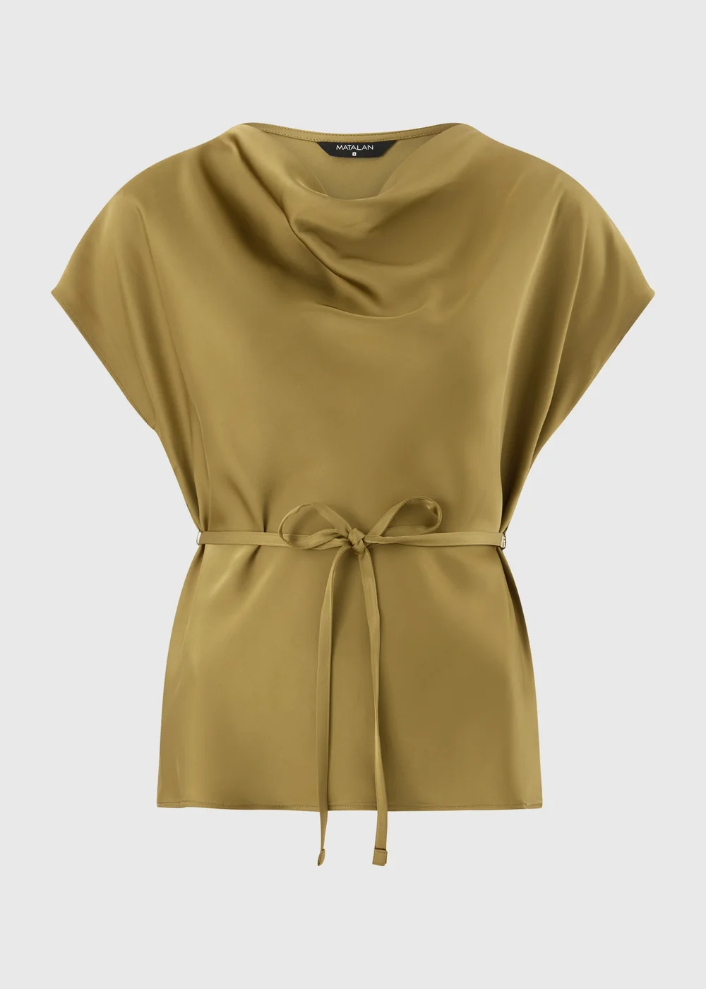 Lime Satin Drape Co-Ord Top - 8 Image 3