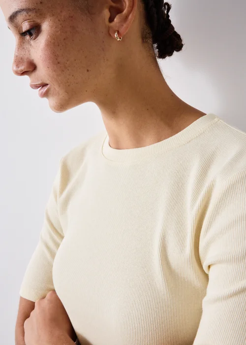 Fitted Ribbed Crew Neck - 8 Image 3