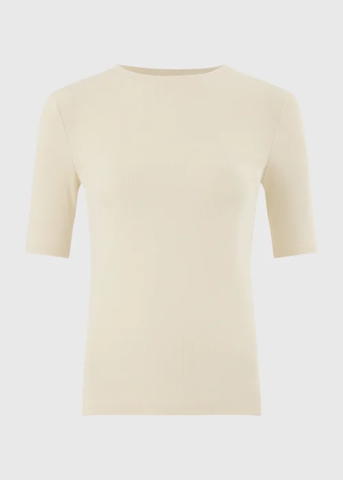 Fitted Ribbed Crew Neck - 8 Image 4