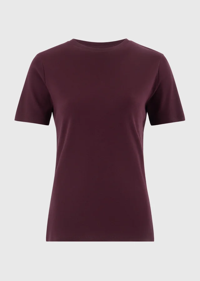 Fig Fitted Short Sleeve Top