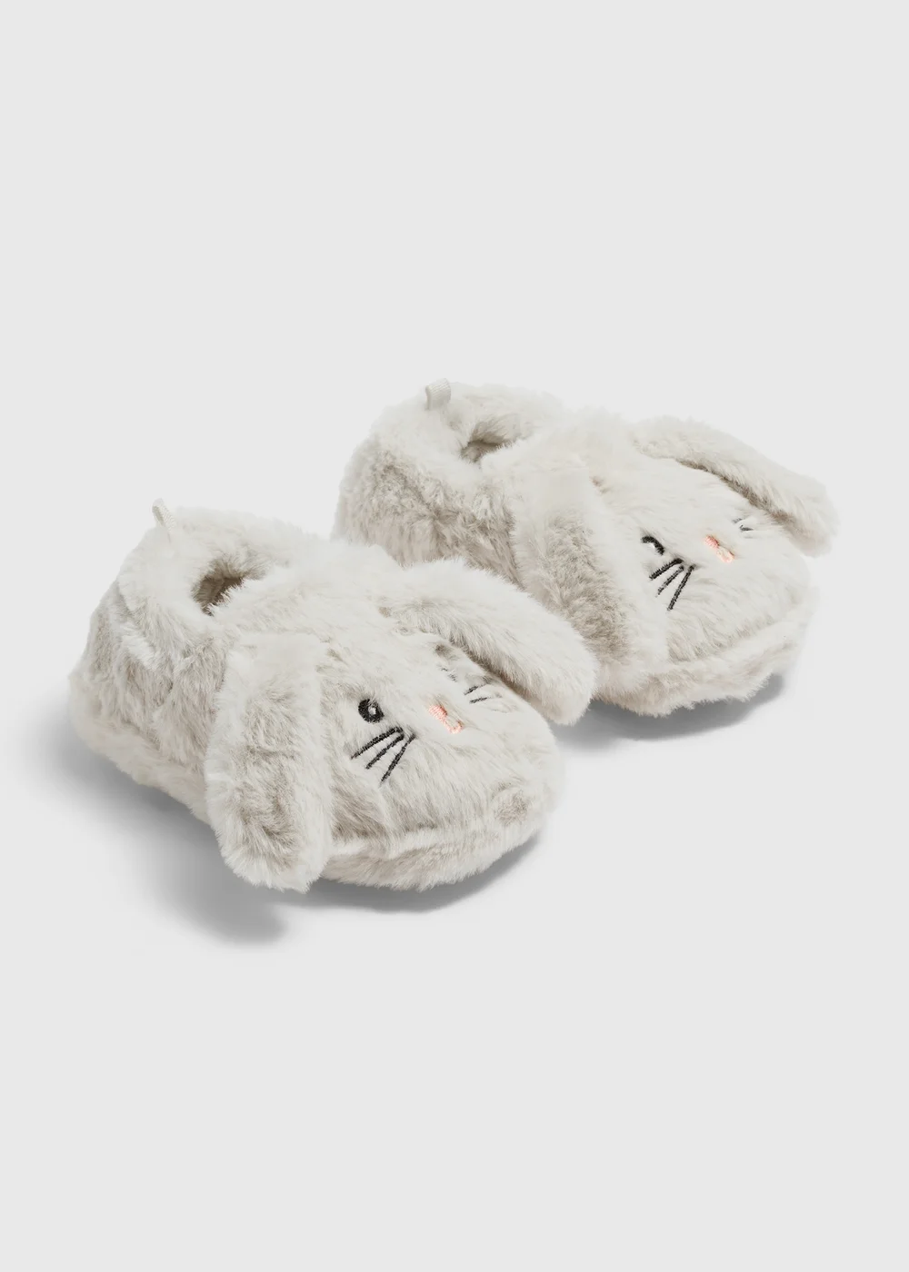 Girls Beige Bunny Novelty Slippers (Younger 4-11) - 4-5 Infants Image 1