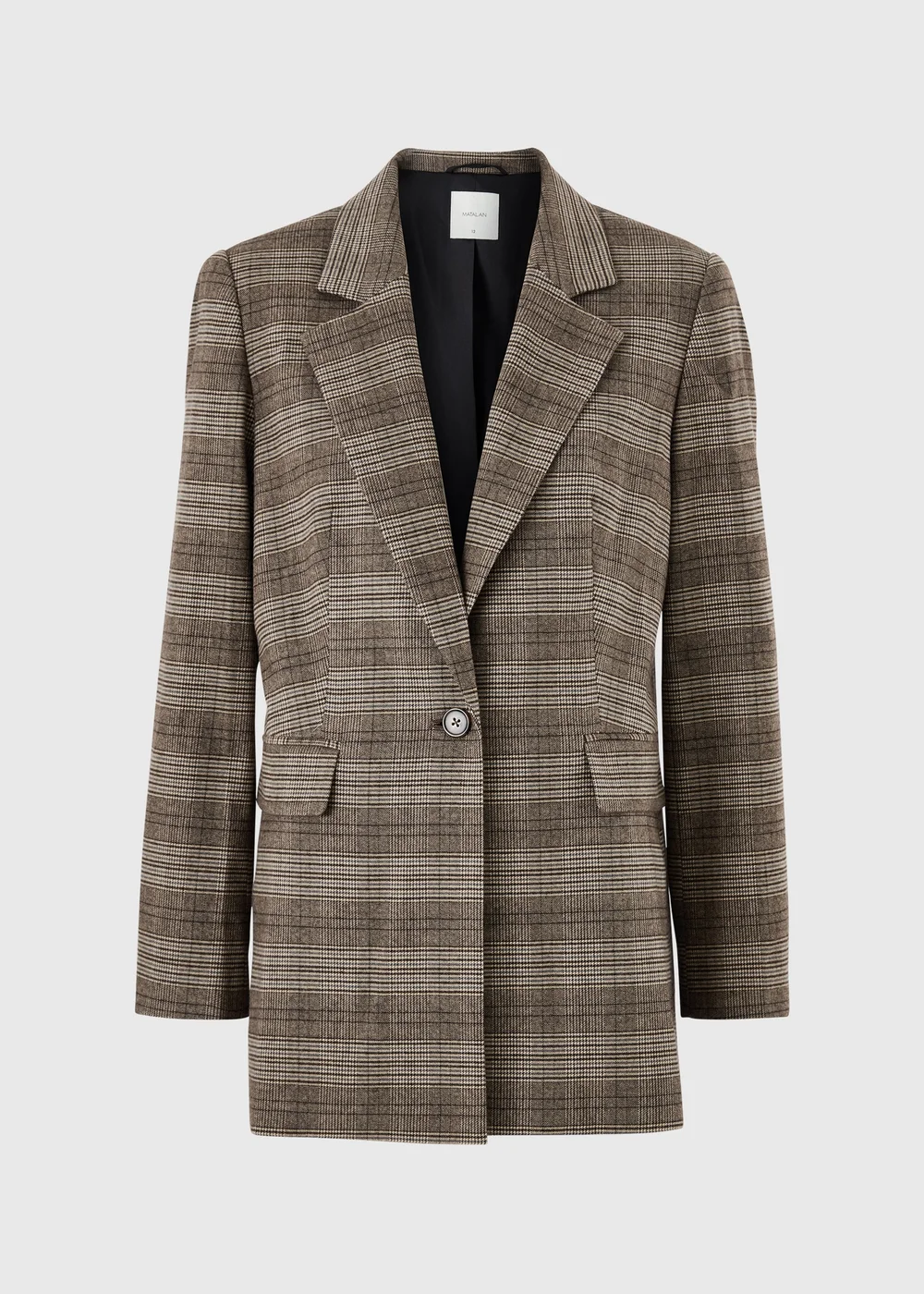Brown Check Co Ord Blazer - 8 Image 1