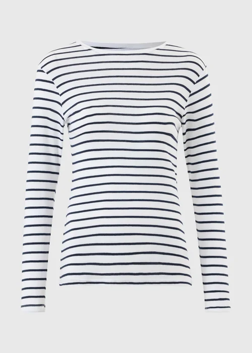 Navy Striped Long Sleeve Top - 8 Image 5