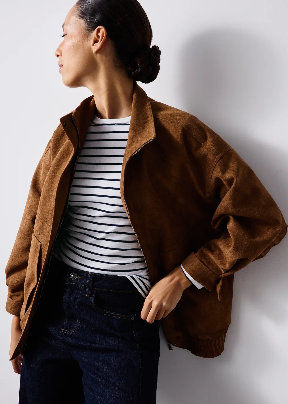 Navy Striped Long Sleeve Top - 8 Image 4