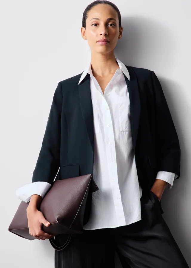 Navy Turn Back Blazer