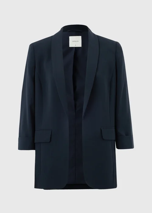 Navy Turn Back Blazer - 8 Image 5
