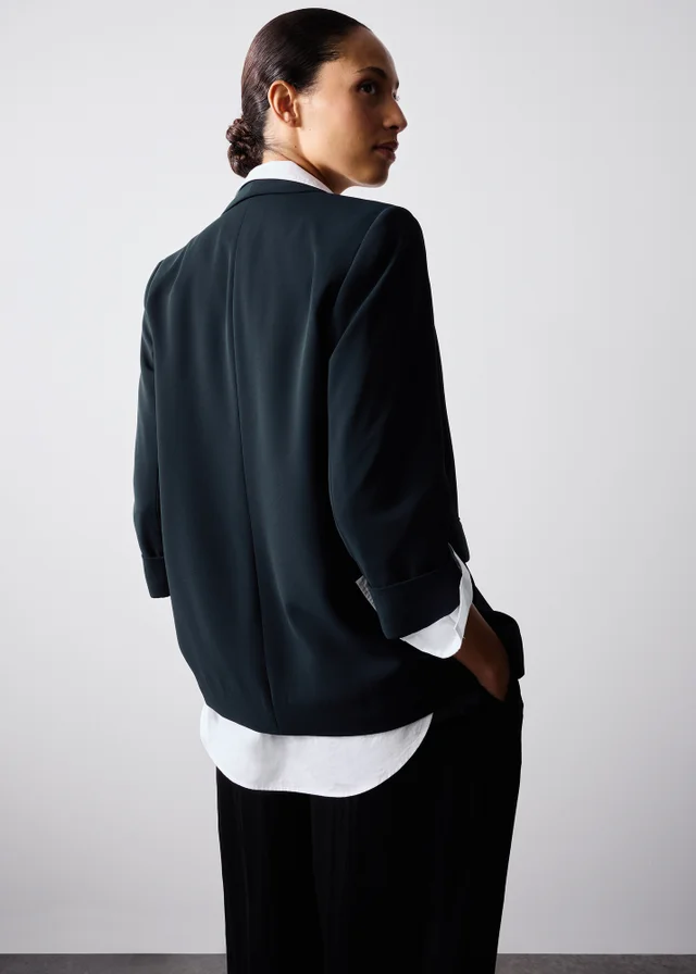 Navy Turn Back Blazer