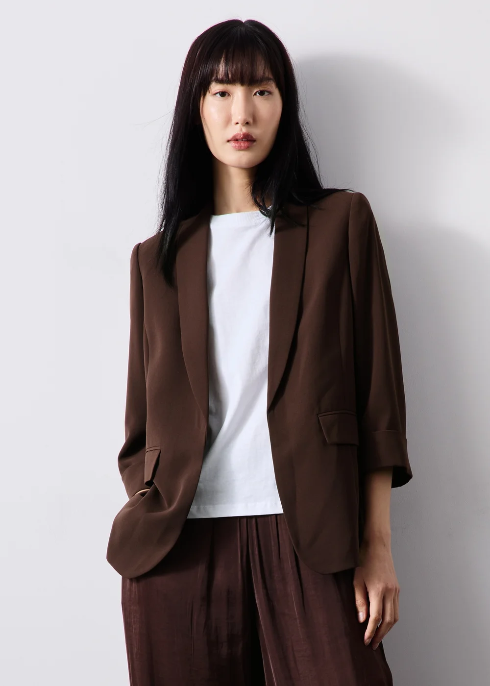 Chocolate Brown Blazer - 8 Image 1