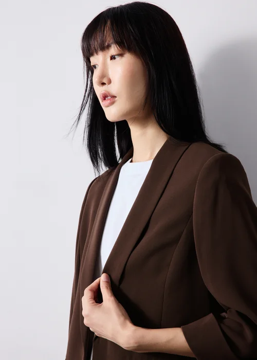 Chocolate Brown Blazer - 8 Image 3