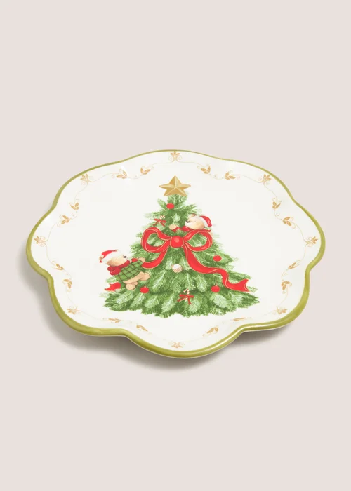 Patch The Bear Christmas Decorative Plate Image 1