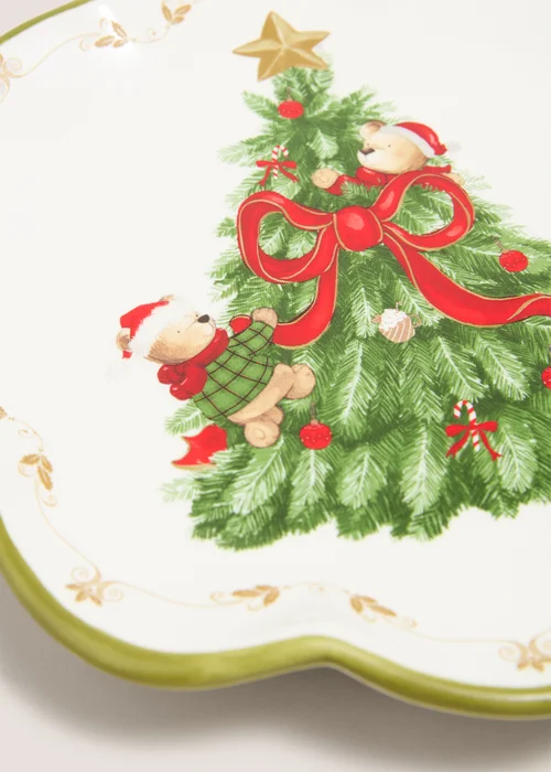 Patch The Bear Christmas Decorative Plate Image 2