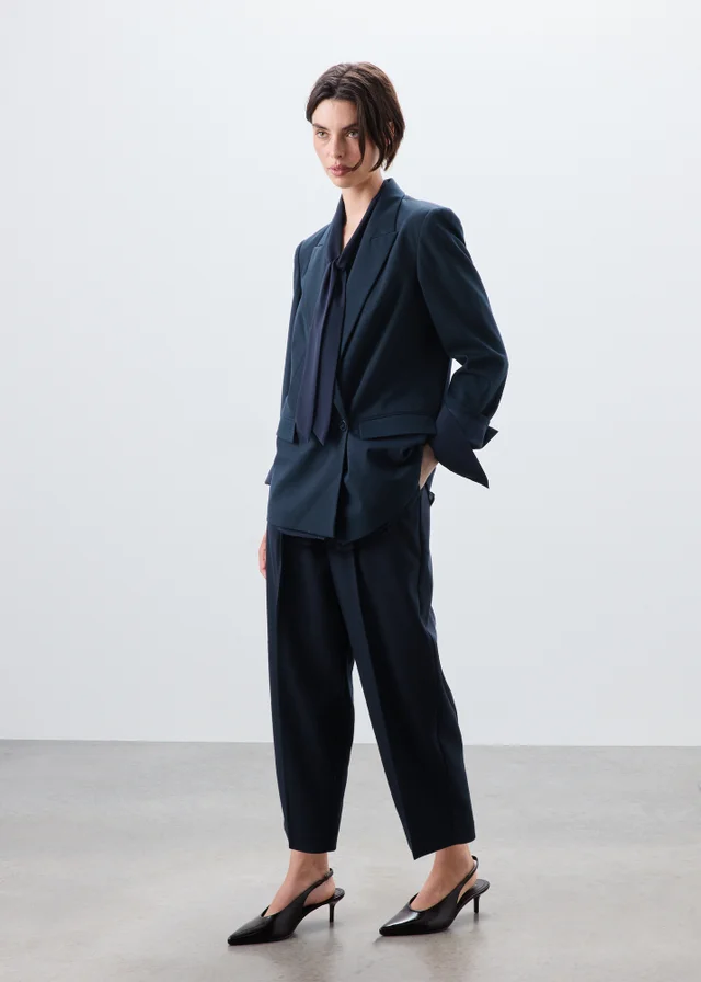 Navy Double Breasted Blazer