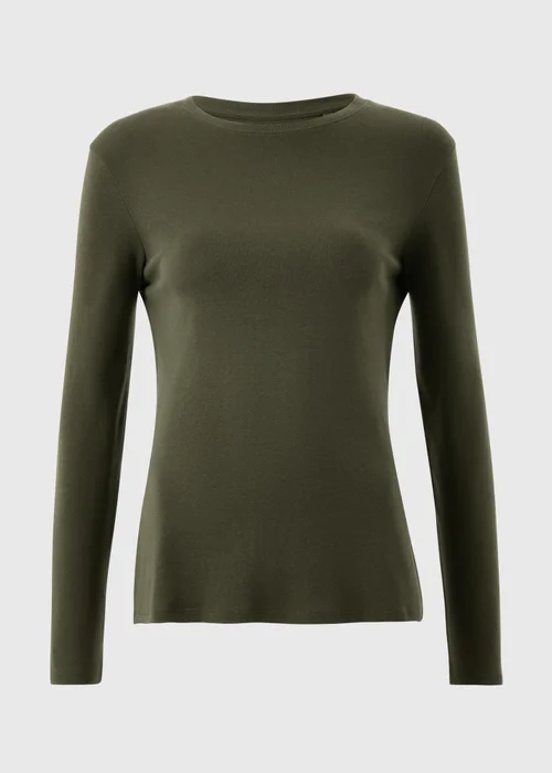 Forrest Green Long Sleeve Fitted Top - 8 Image 5