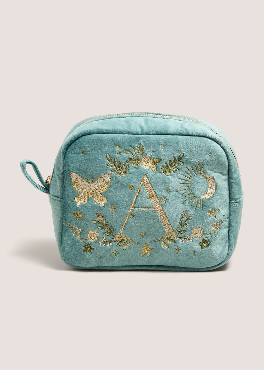 Green Alphabet Decadence Makeup Bag - A Image 2