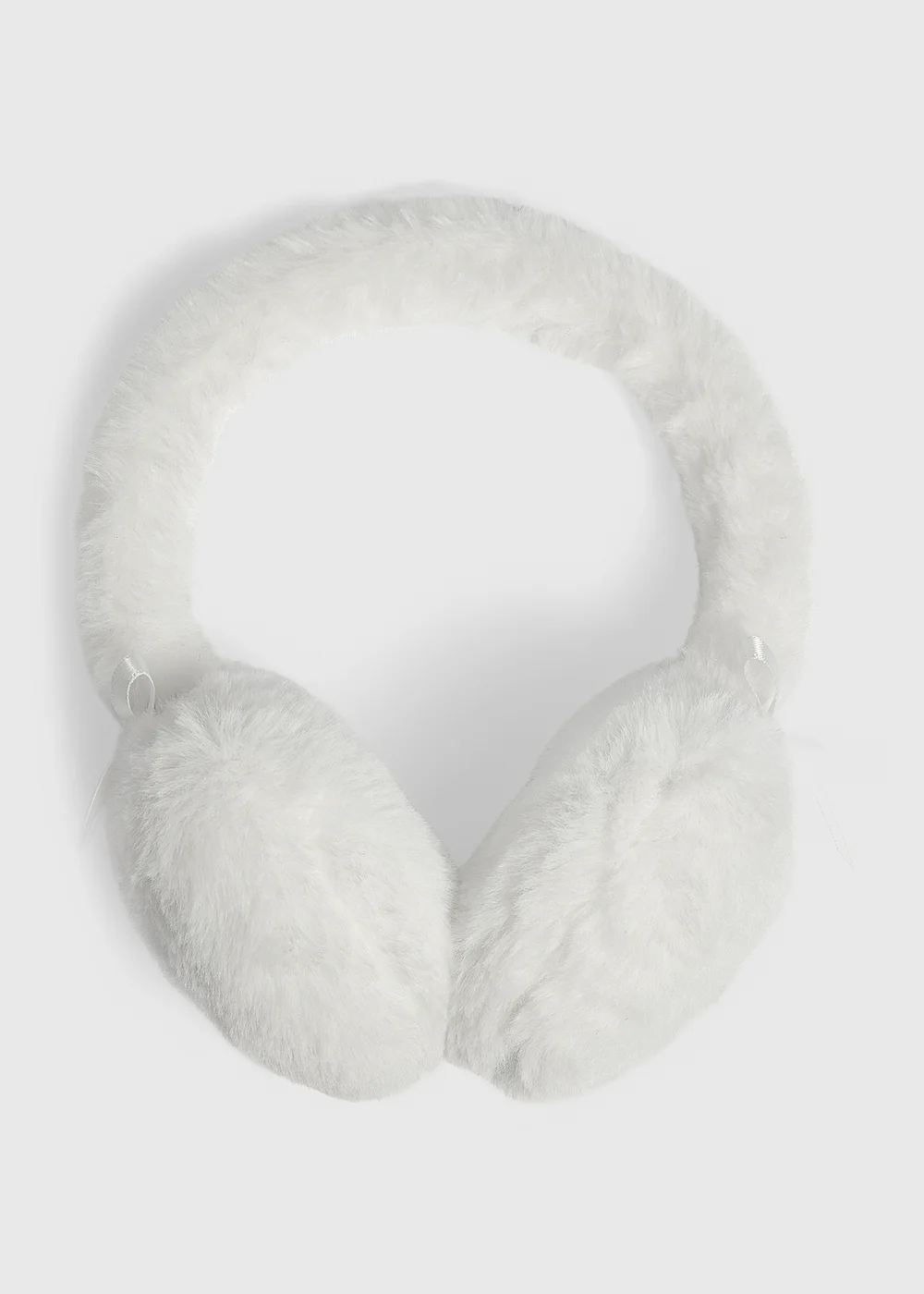 Girls Cream Earmuffs - One Size Image 1