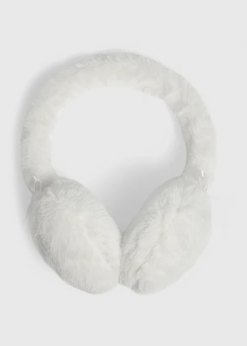 Girls Cream Earmuffs - One Size Image 1