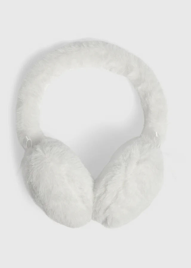 Girls Cream Earmuffs