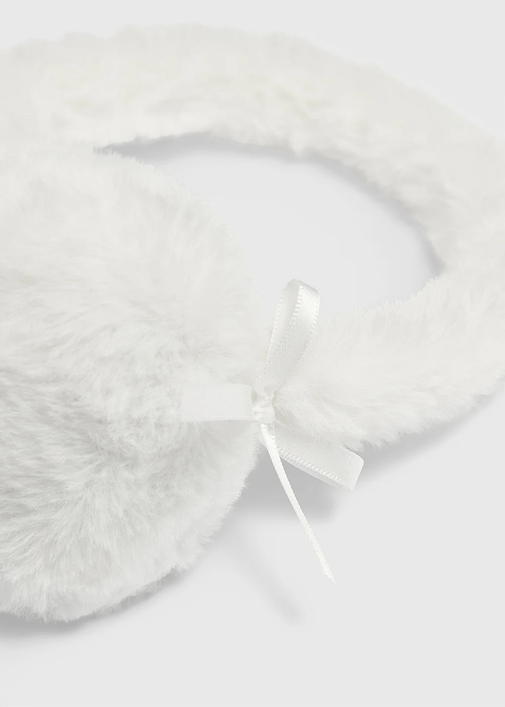 Girls Cream Earmuffs - One Size Image 2