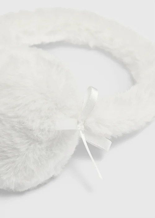 Girls Cream Earmuffs - One Size Image 2