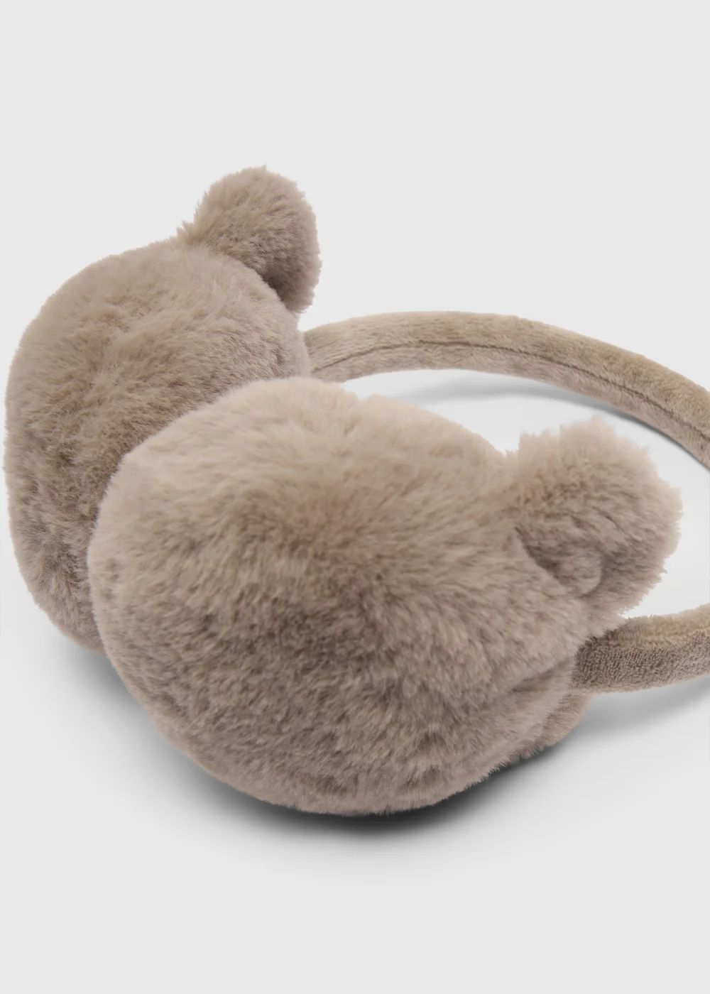 Beige Bear Novelty Earmuffs - One Size Image 2