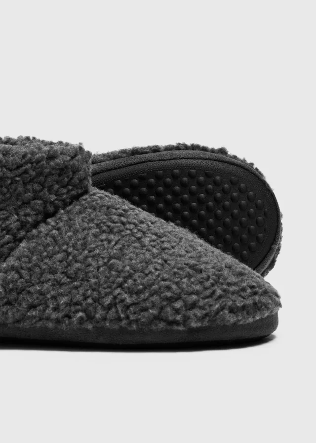 Grey Slipper Boot