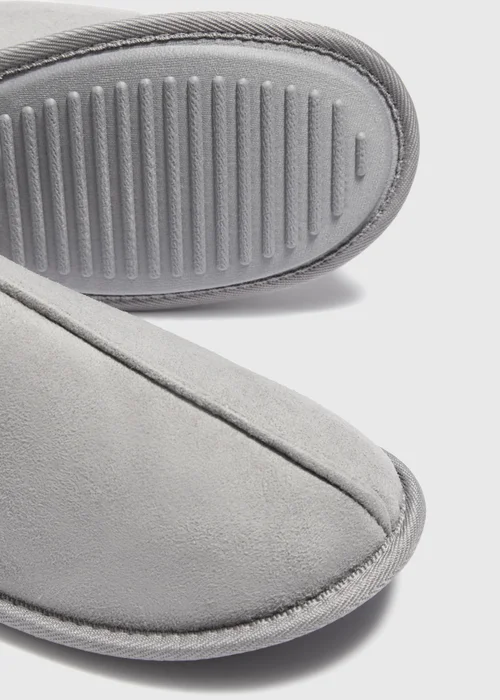 Grey Snug Mule Slipper - 6 Image 2