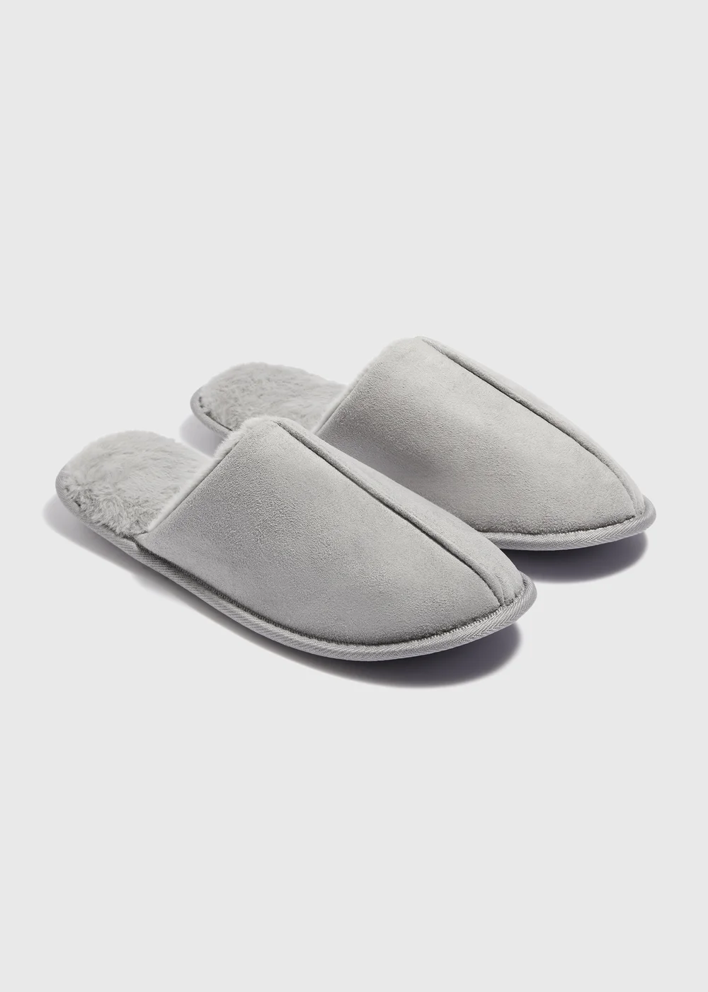 Grey Snug Mule Slipper - 6 Image 1