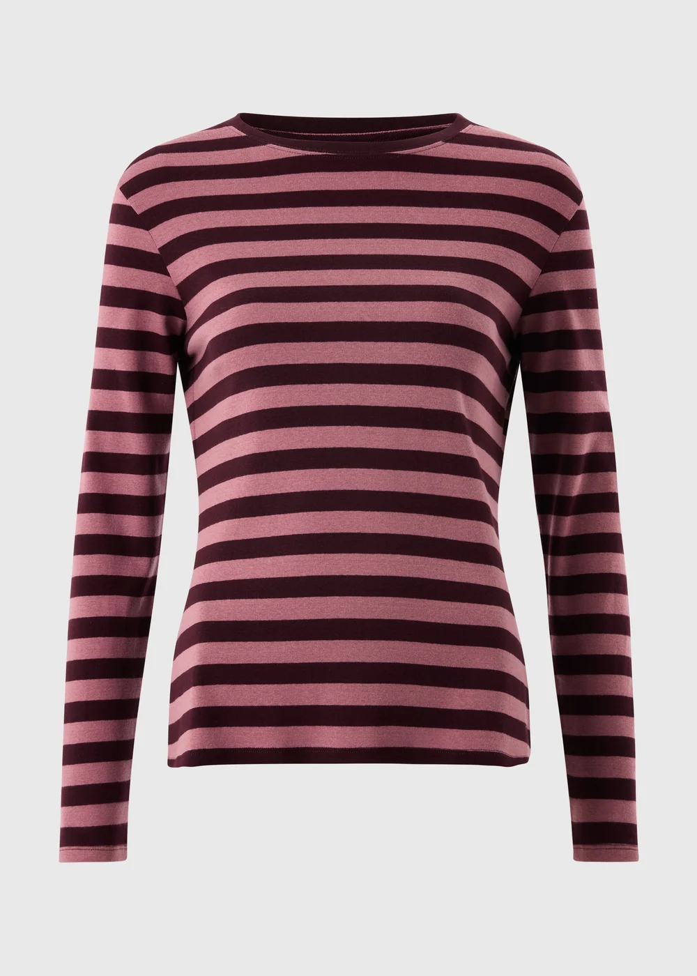Pink Striped Long Sleeve T-Shirt - 8 Image 1