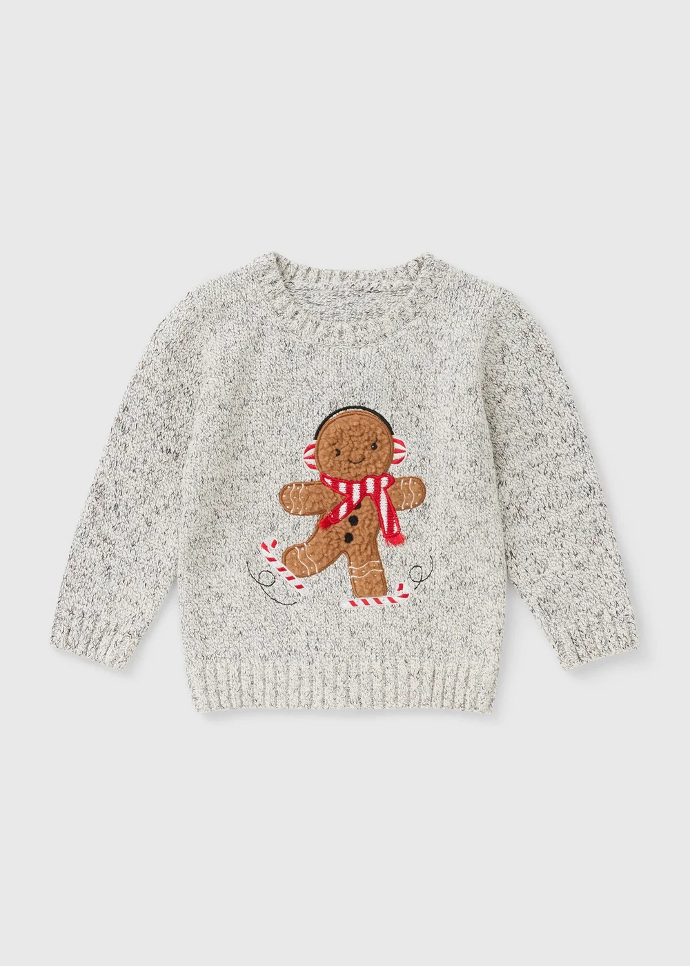 Boys Gingerbread Christmas Jumper - 1-1.5 Yrs Image 1