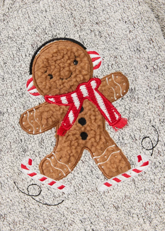 Boys Gingerbread Christmas Jumper