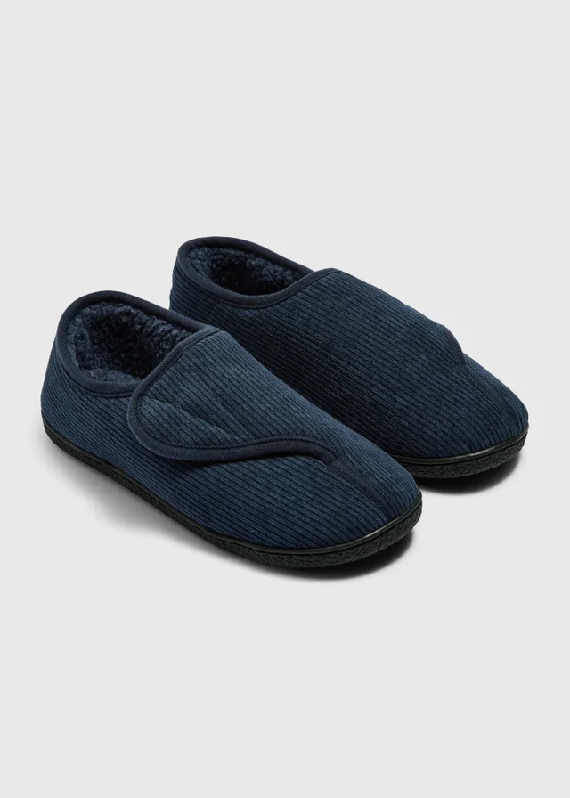 Navy Rip Tape Slippers