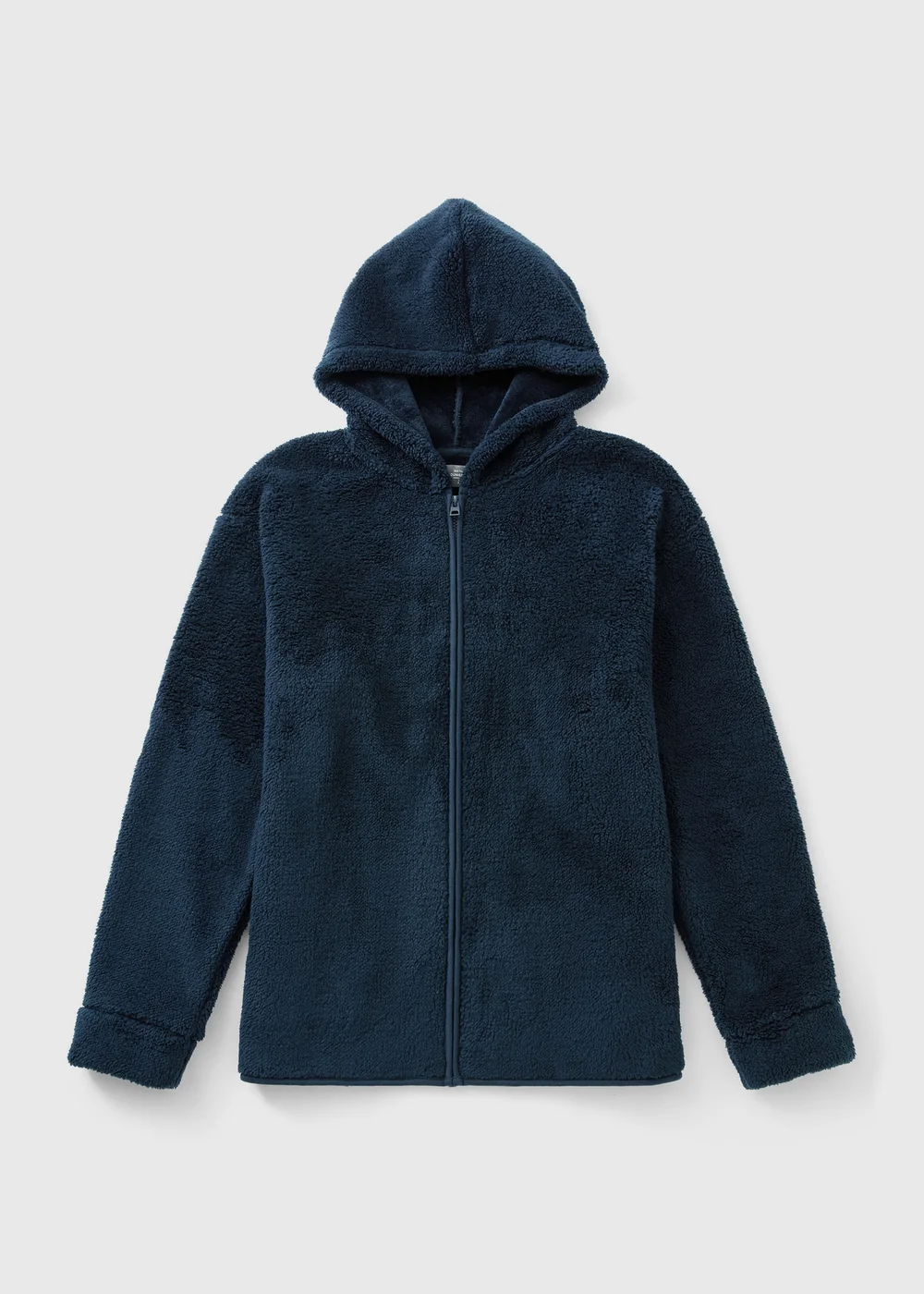 Navy Fleece Zip Hoodie - S Image 4