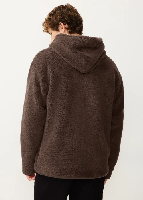 Brown Fleece Zip Hoodie - S Image 2