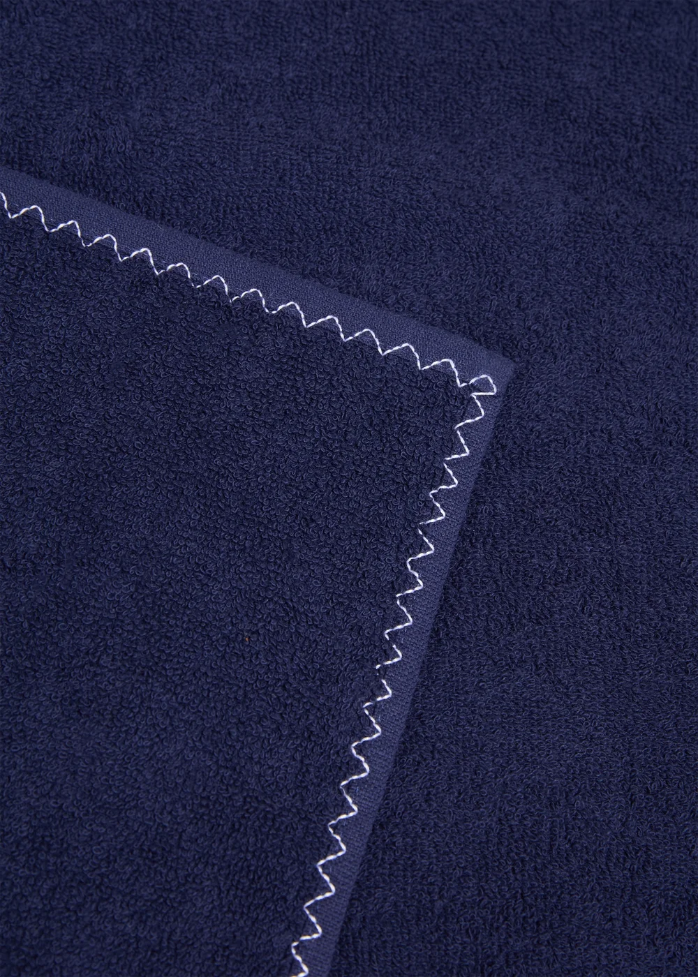 Navy Stitch Border Hand Towel - Hand Towel Image 3