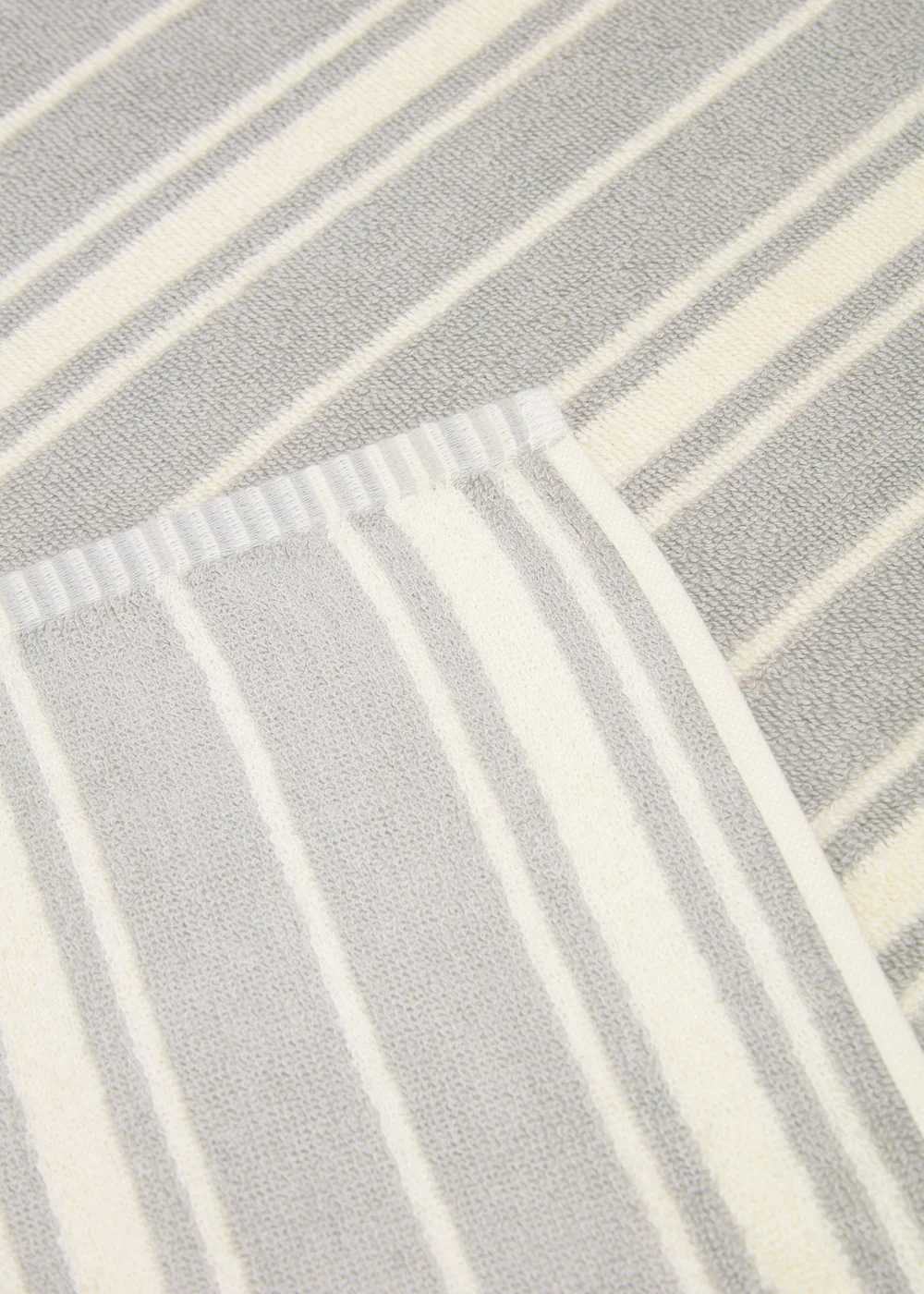Grey Stripe Hand Towel - Hand Towel Image 3