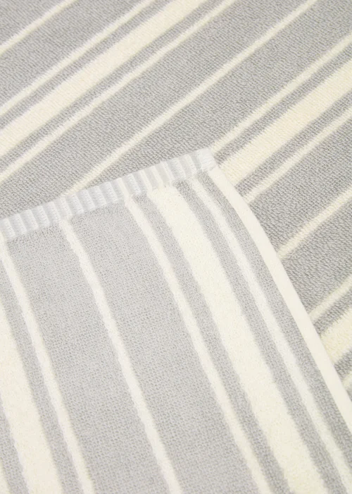 Grey Stripe Hand Towel - Hand Towel Image 3