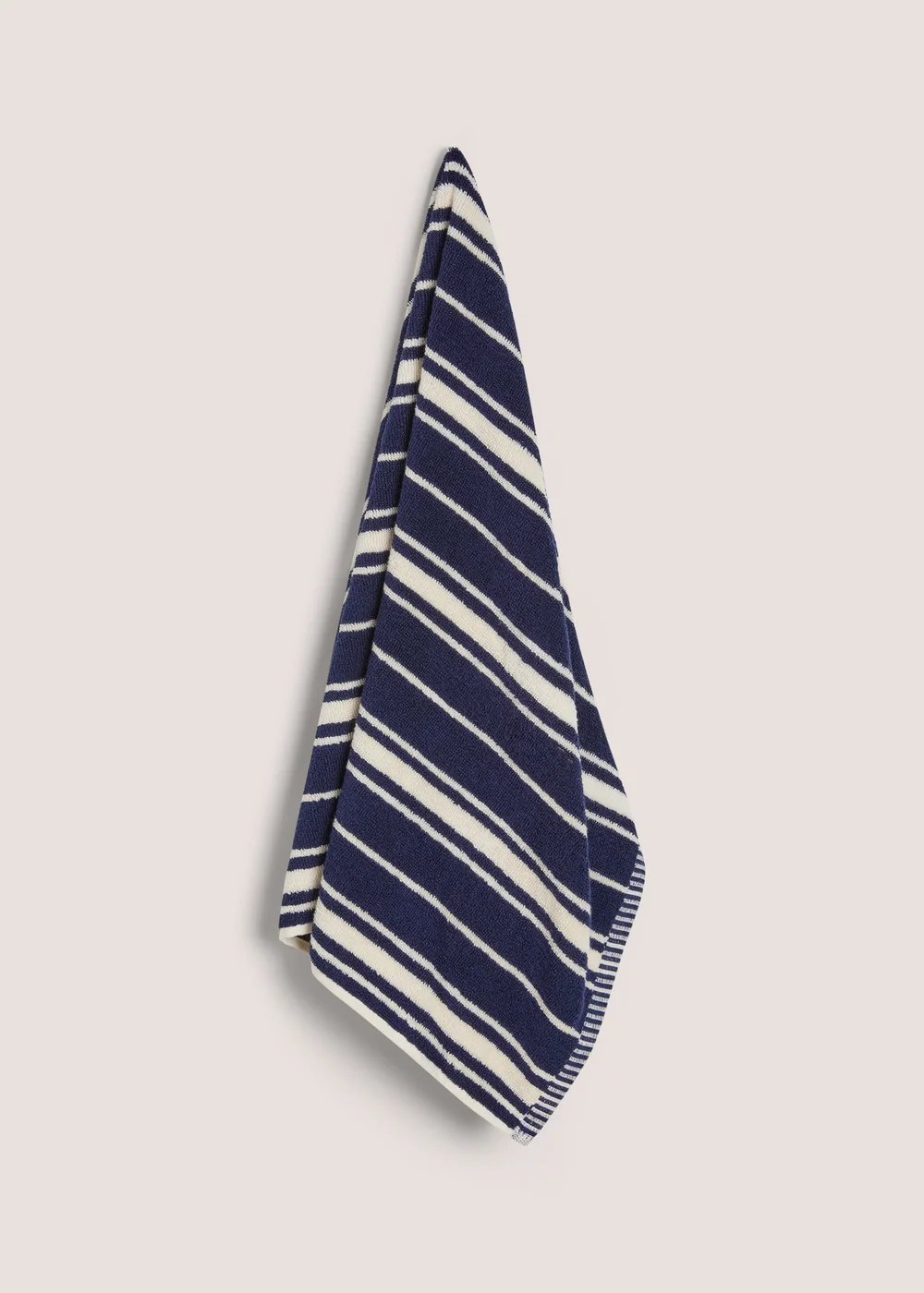 Navy Stripe Hand Towel - Hand Towel Image 1