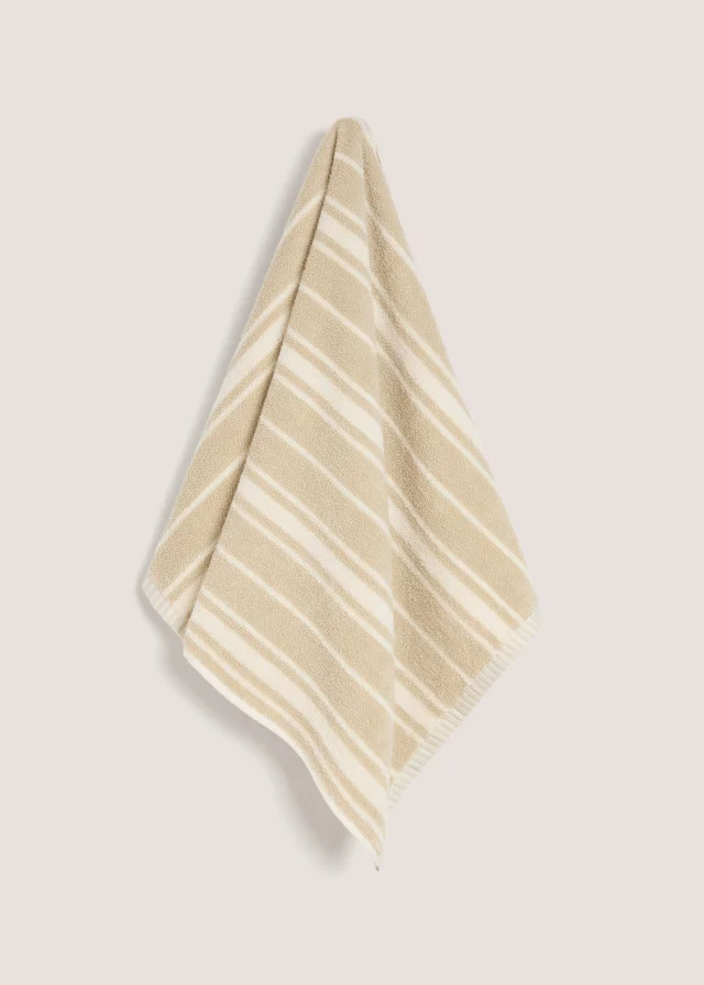 Natural Stripe Hand Towel