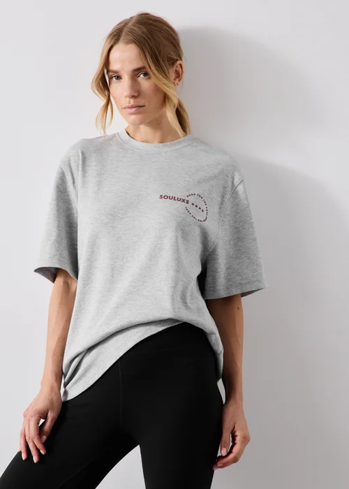 Souluxe Grey Longline T-Shirt - S Image 1