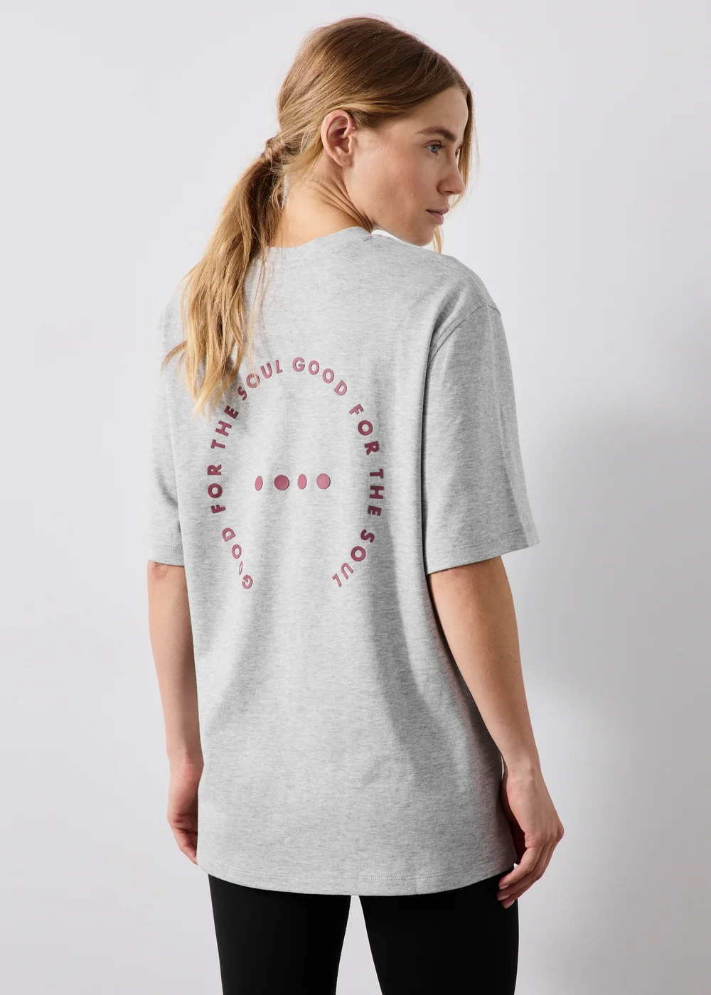 Souluxe Grey Longline T-Shirt - S Image 2