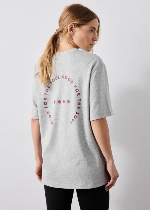 Souluxe Grey Longline T-Shirt - S Image 2