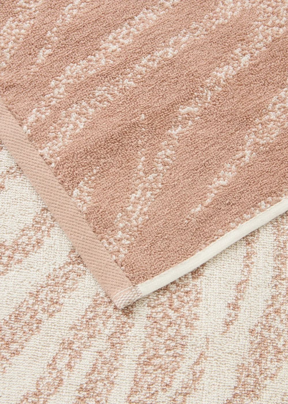 Beige Zebra Jacquard Towels - Hand Towel Image 3